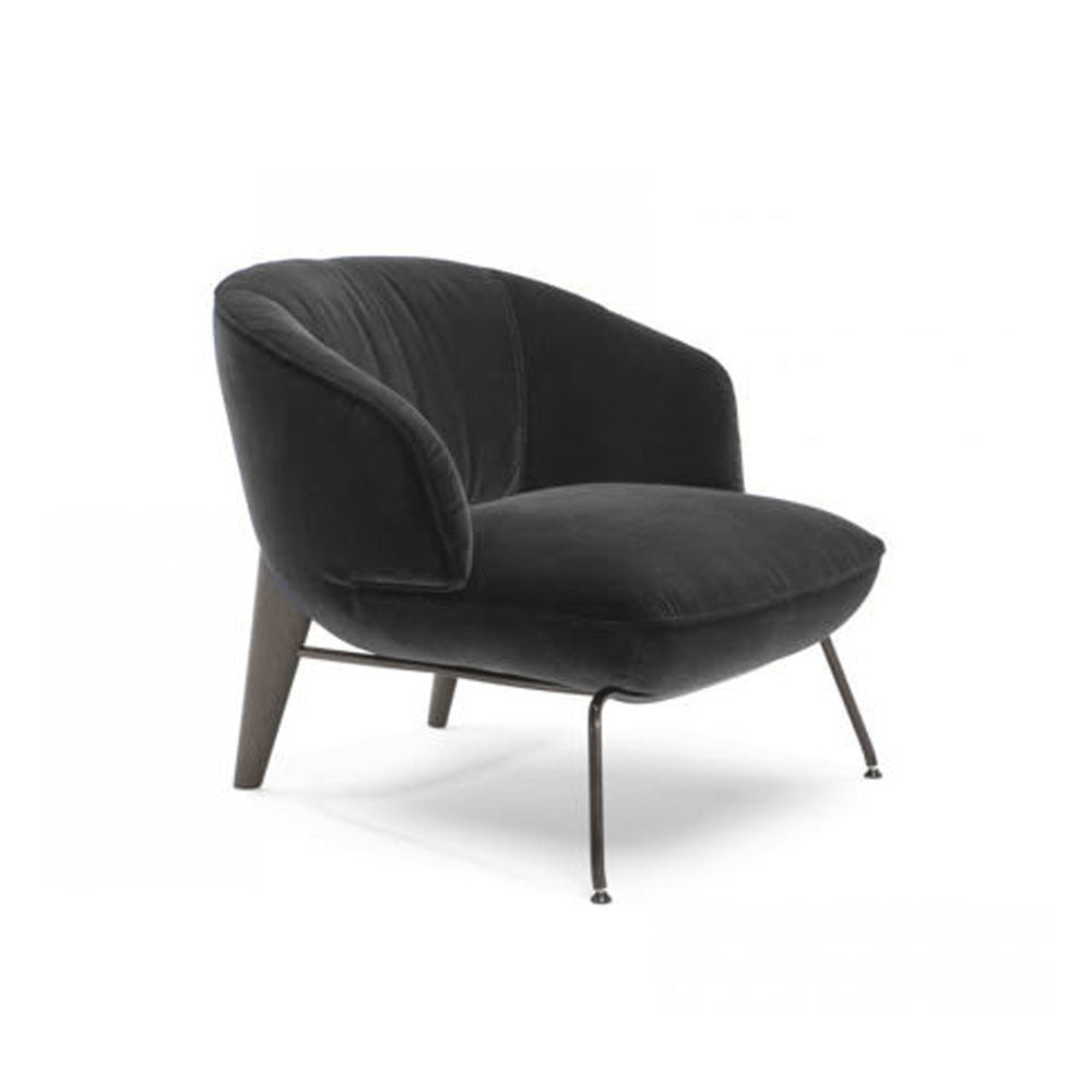 PENELOPE DARK GREY FABRIC CHAIR