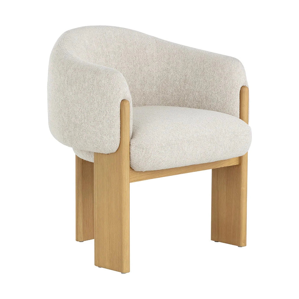 TRINE CREAM DINING ARMCHAIR