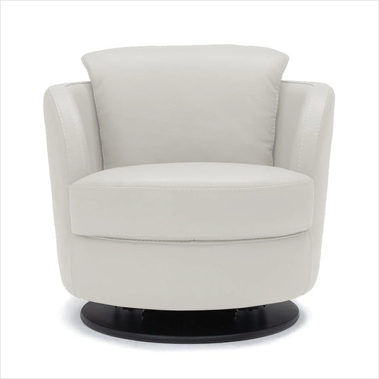 PIENZA (I743) TAUPE LEATHER SWIVEL CHAIR