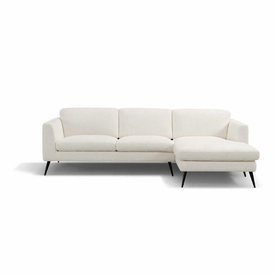 I933 LEATHER SOFA WITH RIGHT ARM CHAISE