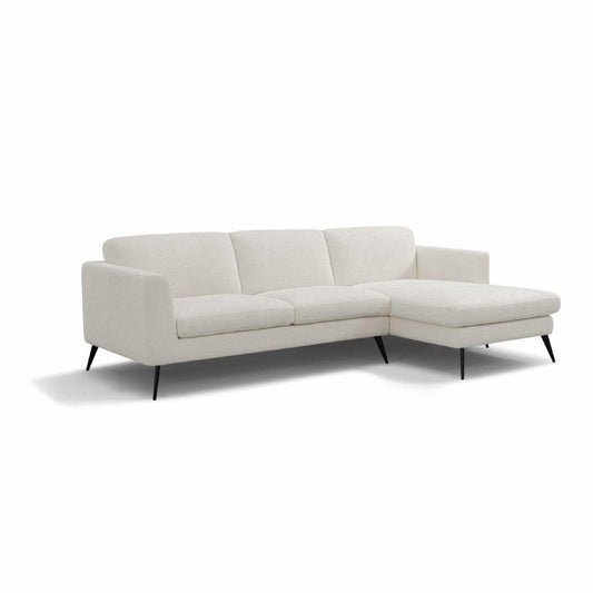 I933 LEATHER SOFA WITH RIGHT ARM CHAISE