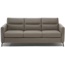 FASCINO TAUPE LEATHER SOFABED