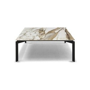 WIRE MARBLE TOP COCKTAIL TABLE