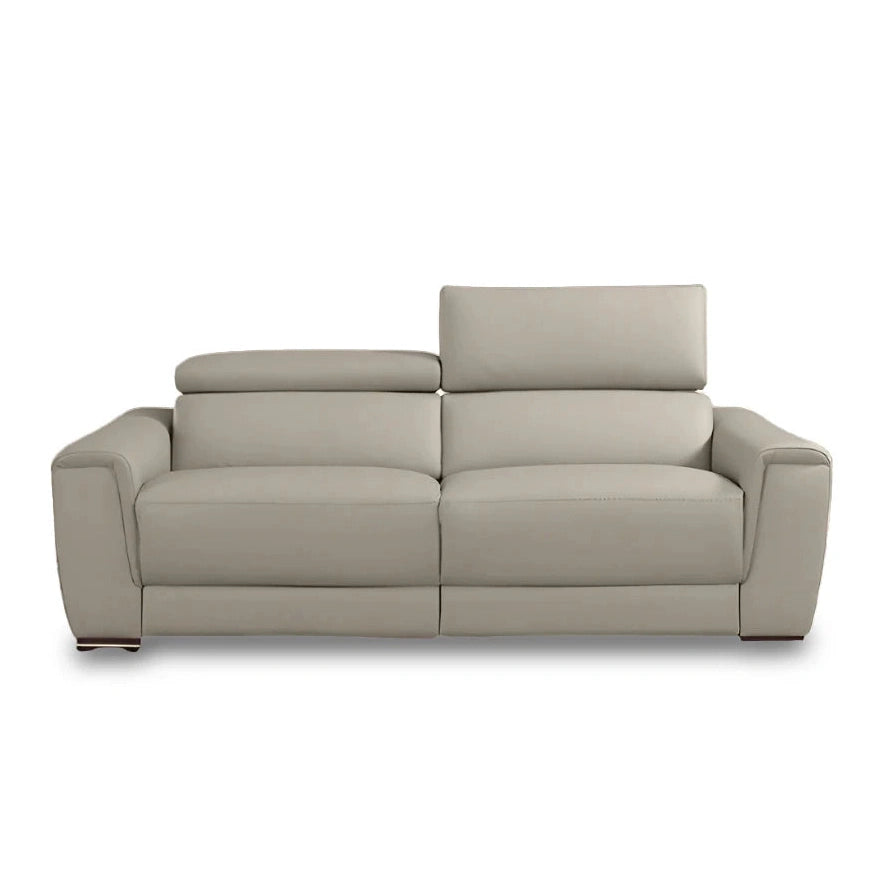 INCANTO I824 CREAM LEATHER LOVESEAT