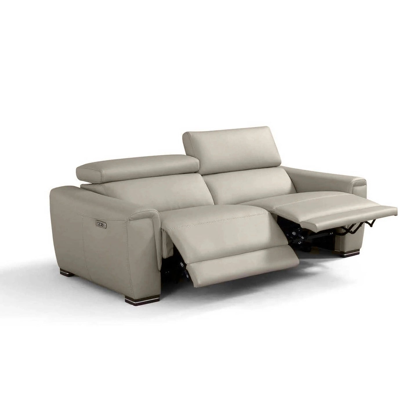 INCANTO I824 CREAM LEATHER LOVESEAT