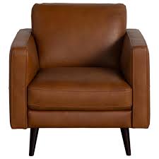 DESTREZZA CARAMEL LEATHER CHAIR