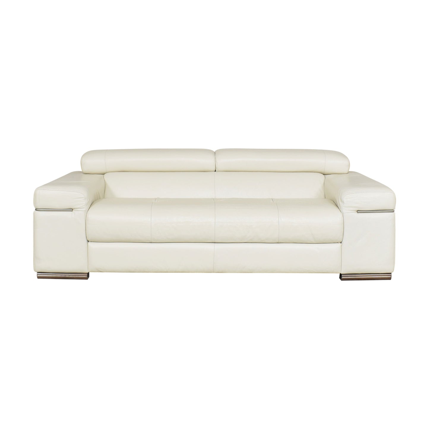 AVANA TAUPE LEATHER APARTMENT SOFA