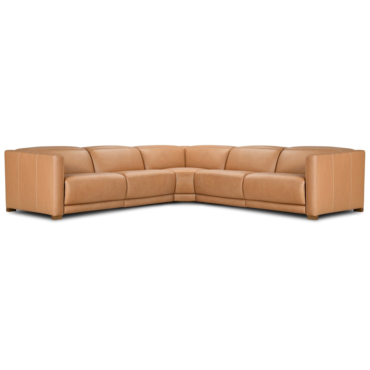 Texas Toffee Motion Leather Sectional