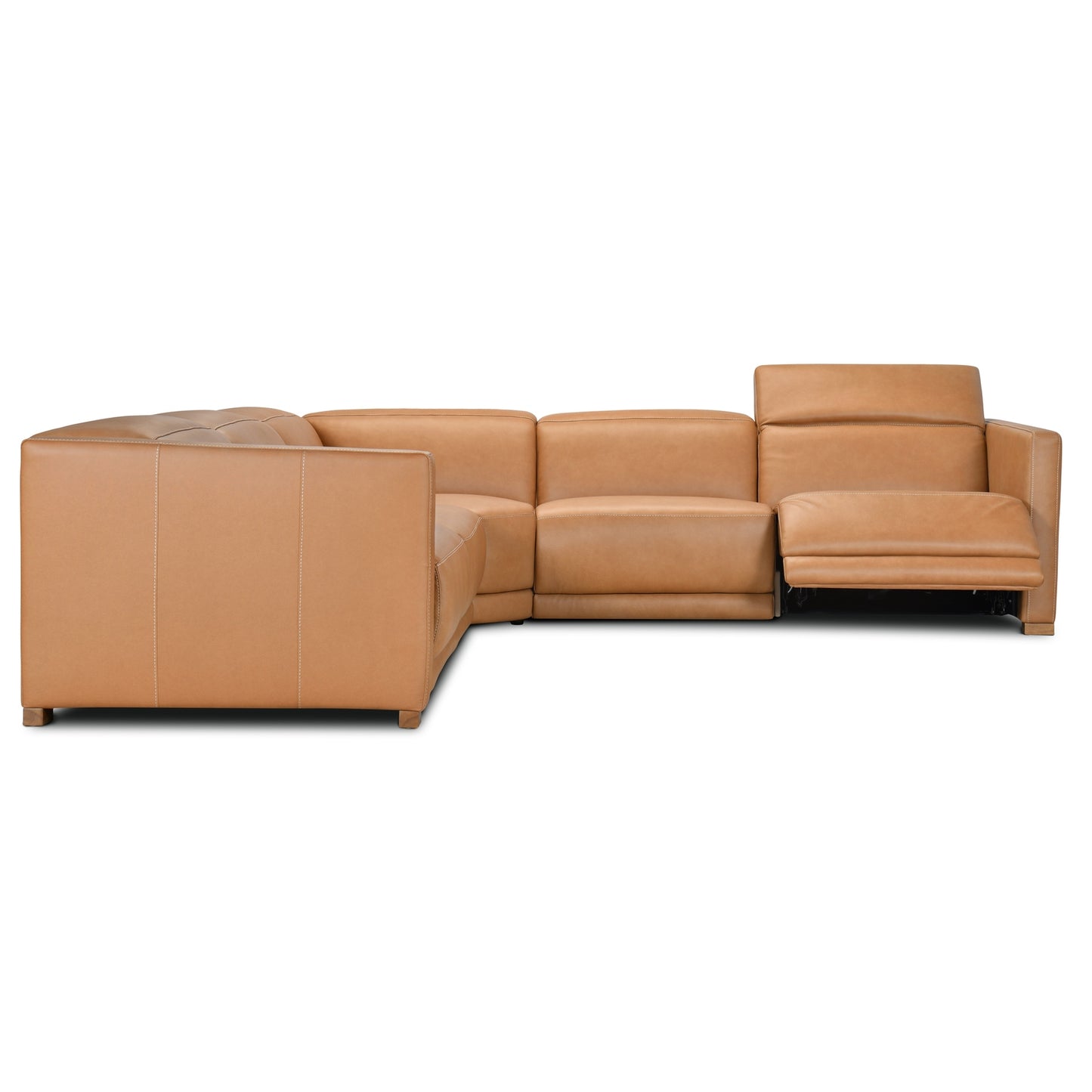 Texas Toffee Motion Leather Sectional